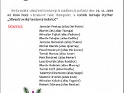 Seznam účastníků na Silvestrovském kolotoči