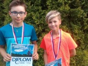 3. místo ve čtyřhře na krajském přeboru mladších žáků - Daniel Duchoň a Jakub Kylsán