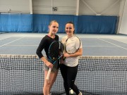 1. místo ve čtyřhře žen v Humpolci: Míša Palánová + Simča Brožová (obě LTC)