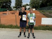 3. místo v deblu dorostu - Kubiska A., Kavřík M.