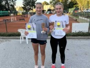 3. místo ve čtyřhře st. žákyň v Humpolci: Krzystková, Havlová E.