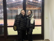 Síma Brožová s Míšou Palánovou na béčku žen v Pelhřimově - 3. místo ve čtyřhře