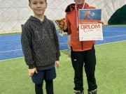 babytenisté Ondra Němec a Mára Vondra