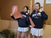 1. místo ve čtyřhře starších žákyň v Ústí nad Orlicí - Dovrtělová - Gralton