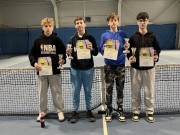 Finále čtyřhry dorostu v Humpolci: Knoll, Vurm - Venc T., Kváš 6:4, 6:0