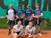 Družstvo dospělých A, zleva: Palán D., Němec F., Chyba L., Buček M., Palánová M., Brožová S.
