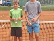 Venc A. – Loudát A.: 2. místo čtyřhra starší žáci Pelhřimov